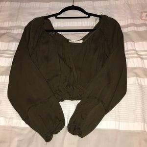 Nordstrom’s army green long sleeve